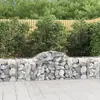 Image de vidaXL Paniers à gabions arqués 10 pcs 200x50x60/80 cm Fer galvanisé