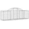 Image de vidaXL Paniers à gabions arqués 14 pcs 200x50x60/80 cm fer galvanisé