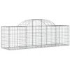Image de vidaXL Paniers à gabions arqués 15 pcs 200x50x60/80 cm fer galvanisé