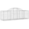 Image de vidaXL Paniers à gabions arqués 50 pcs 200x50x60/80 cm fer galvanisé