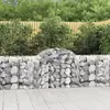 Image de vidaXL Paniers à gabions arqués 3 pcs 200x50x80/100 cm Fer galvanisé