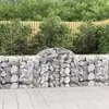 Image de vidaXL Paniers à gabions arqués 7 pcs 200x50x80/100 cm Fer galvanisé