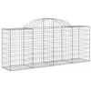 Image de vidaXL Paniers à gabions arqués 8 pcs 200x50x80/100 cm Fer galvanisé