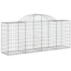 Image de vidaXL Paniers à gabions arqués 14 pcs 200x50x80/100 cm Fer galvanisé