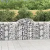 Image de vidaXL Paniers à gabions arqués 2 pcs 200x50x100/120 cm fer galvanisé