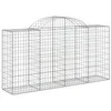 Image de vidaXL Paniers à gabions arqués 20 pcs 200x50x100/120 cm fer galvanisé