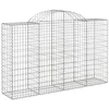 Image de vidaXL Paniers à gabions arqués 9 pcs 200x50x120/140 cm Fer galvanisé
