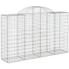 Image de vidaXL Paniers à gabions arqués 12 pcs 200x50x120/140 cm Fer galvanisé