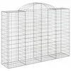 Image de vidaXL Paniers à gabions arqués 7 pcs 200x50x140/160 cm Fer galvanisé