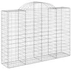 Image de vidaXL Paniers à gabions arqués 10 pcs 200x50x140/160 cm Fer galvanisé