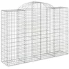 Image de vidaXL Paniers à gabions arqués 13 pcs 200x50x140/160 cm Fer galvanisé
