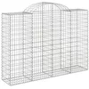 Image de vidaXL Paniers à gabions arqués 14 pcs 200x50x140/160 cm Fer galvanisé