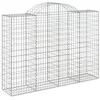 Image de vidaXL Paniers à gabions arqués 18 pcs 200x50x140/160 cm Fer galvanisé