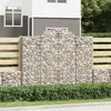 Image de vidaXL Paniers à gabions arqués 10 pcs 200x50x160/180 cm Fer galvanisé