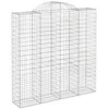 Image de vidaXL Paniers à gabions arqués 9 pcs 200x50x200/220 cm Fer galvanisé