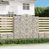 Image de vidaXL Paniers à gabions arqués 10 pcs 200x50x200/220 cm Fer galvanisé
