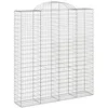 Image de vidaXL Paniers à gabions arqués 4 pcs 200x50x220/240 cm Fer galvanisé
