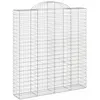 Image de vidaXL Paniers à gabions arqués 9 pcs 200x50x220/240 cm Fer galvanisé