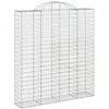 Image de vidaXL Paniers à gabions arqués 11 pcs 200x50x220/240 cm Fer galvanisé