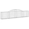 Image de vidaXL Paniers à gabions arqués 8 pcs 300x30x60/80 cm Fer galvanisé