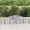 Image de vidaXL Paniers à gabions arqués 10 pcs 300x30x60/80 cm Fer galvanisé