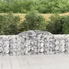 Image de vidaXL Paniers à gabions arqués 7 pcs 300x30x80/100 cm fer galvanisé