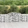 Image de vidaXL Paniers à gabions arqués 8 pcs 300x30x80/100 cm fer galvanisé