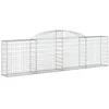 Image de vidaXL Paniers à gabions arqués 25 pcs 300x30x80/100 cm fer galvanisé