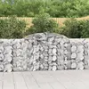 Image de vidaXL Paniers à gabions arqués 2 pcs 300x30x100/120 cm fer galvanisé