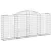 Image de vidaXL Paniers à gabions arqués 25 pcs 300x30x120/140 cm fer galvanisé