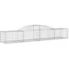 Image de vidaXL Paniers à gabions arqués 8 pcs 300x50x40/60 cm fer galvanisé