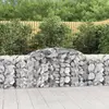 Image de vidaXL Paniers à gabions arqués 3 pcs 300x50x80/100 cm fer galvanisé