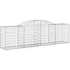 Image de vidaXL Paniers à gabions arqués 20 pcs 300x50x80/100 cm fer galvanisé
