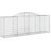 Image de vidaXL Paniers à gabions arqués 9 pcs 300x50x100/120 cm fer galvanisé
