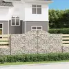 Image de vidaXL Paniers à gabions arqués 3 pcs 300x50x140/160 cm fer galvanisé