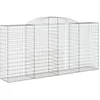 Image de vidaXL Paniers à gabions arqués 15 pcs 300x50x140/160 cm fer galvanisé