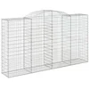 Image de vidaXL Paniers à gabions arqués 8 pcs 300x50x160/180 cm fer galvanisé