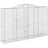 Image de vidaXL Paniers à gabions arqués 7 pcs 300x50x180/200 cm fer galvanisé