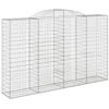 Image de vidaXL Schanskorven 8 st gewelfd 300x50x180/200 cm ijzer