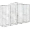 Image de vidaXL Paniers à gabions arqués 13 pcs 300x50x180/200 cm fer galvanisé
