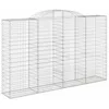 Image de vidaXL Schanskorven 15 st gewelfd 300x50x180/200 cm ijzer