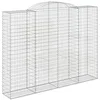 Image de vidaXL Paniers à gabions arqués 2 pcs 300x50x220/240 cm fer galvanisé