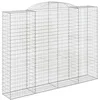 Image de vidaXL Paniers à gabions arqués 12 pcs 300x50x220/240 cm fer galvanisé