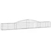 Image de vidaXL Paniers à gabions arqués 9 pcs 400x30x40/60 cm Fer galvanisé