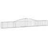 Image de vidaXL Paniers à gabions arqués 10 pcs 400x30x40/60 cm Fer galvanisé