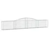 Image de vidaXL Paniers à gabions arqués 7 pcs 400x30x60/80 cm Fer galvanisé