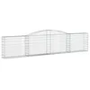 Image de vidaXL Paniers à gabions arqués 5 pcs 400x30x80/100 cm Fer galvanisé