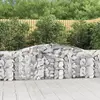 Image de vidaXL Paniers à gabions arqués 25 pcs 400x30x80/100 cm Fer galvanisé