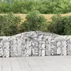Image de vidaXL Paniers à gabions arqués 4 pcs 400x30x100/120 cm Fer galvanisé