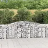 Image de vidaXL Paniers à gabions arqués 8 pcs 400x30x100/120 cm Fer galvanisé